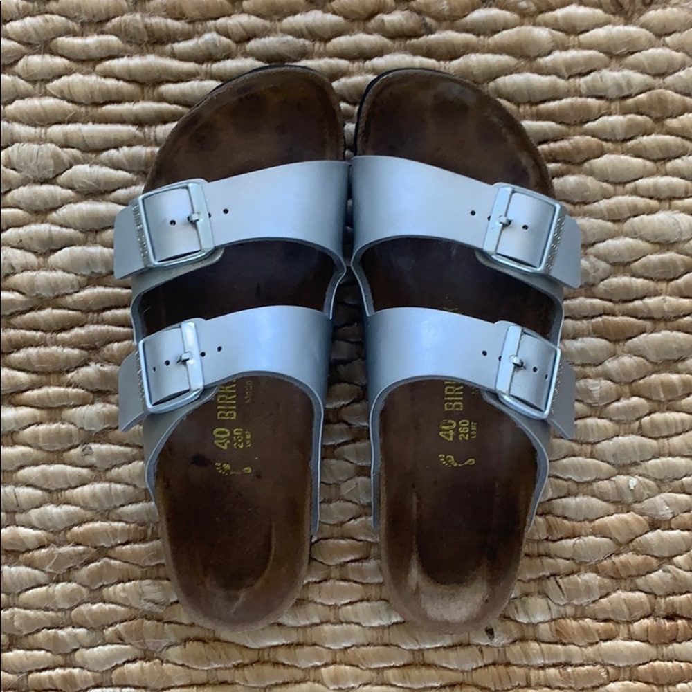 Silver Birkenstock’s
